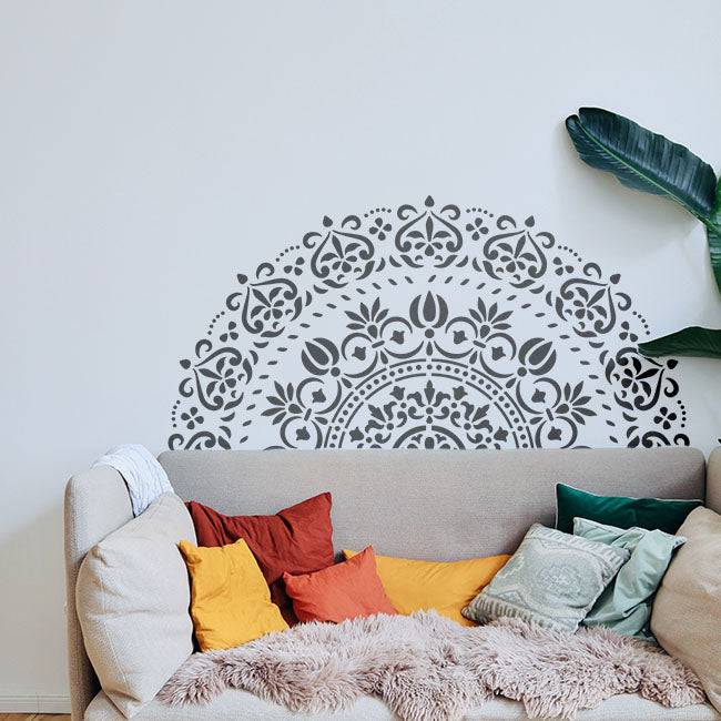 Floral Reusable Stencil lReusable Stencil for Canvas and wall painting.ID#02 - imartdecor.com