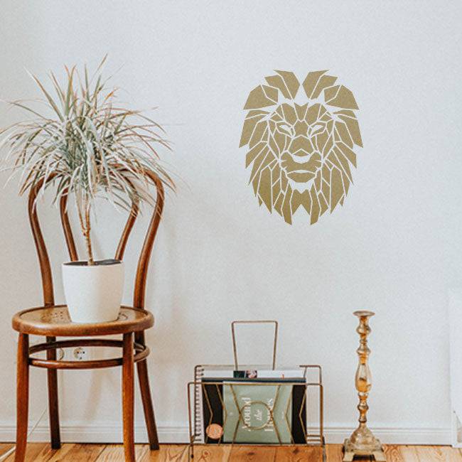 Lion Reusable Stencil for Canvas and wall painting.ID#108 - imartdecor.com