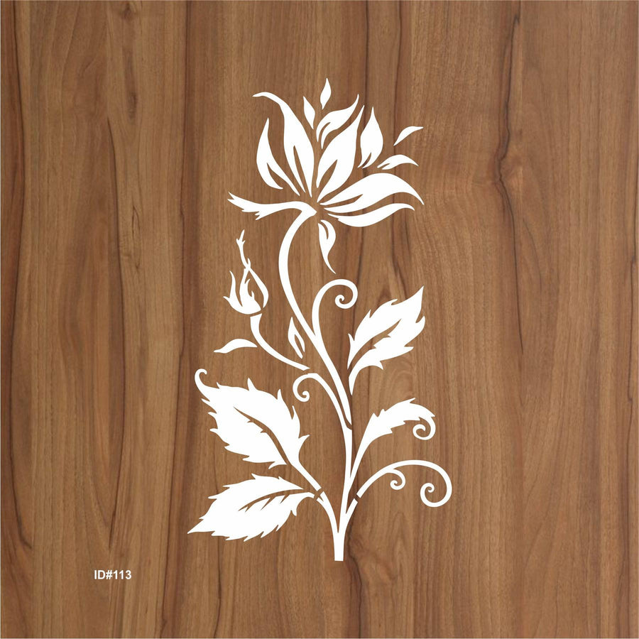 Stylized Flower Stencil For Walls Painting Scrapbooking Stamping Stamp Album Decorative stencil. ID #113 - imartdecor.com