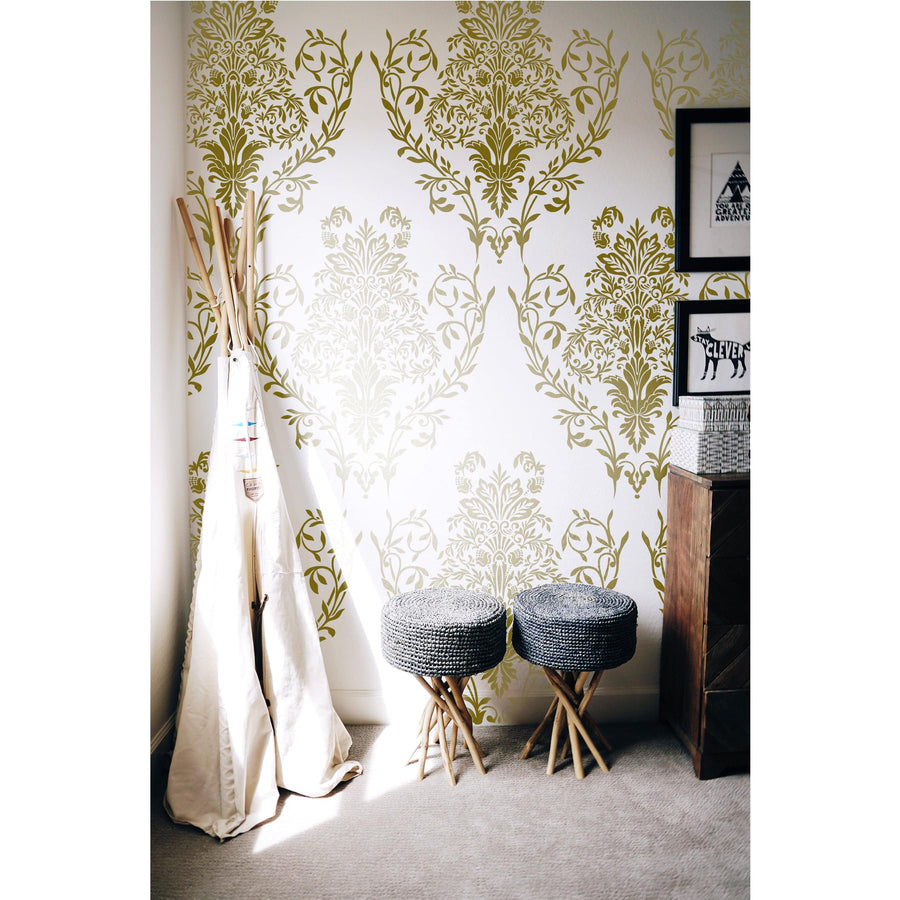 Laxury Damask Stencils For Walls Painting Scrapbooking Stamping Stamp Album Decorative stencil. ID #145 - imartdecor.com