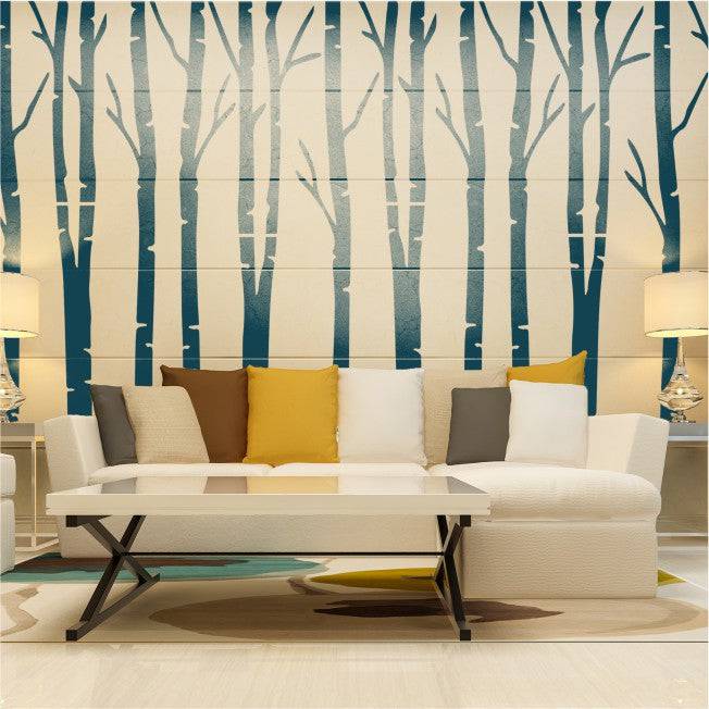 Brish Tree Reusable Stencil For Canvas And Wall Painting.ID#147 - imartdecor.com