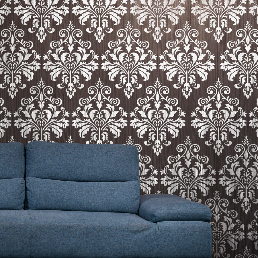 Damask Motif Reusable Stencil for Canvas and wall painting.ID#151 - imartdecor.com