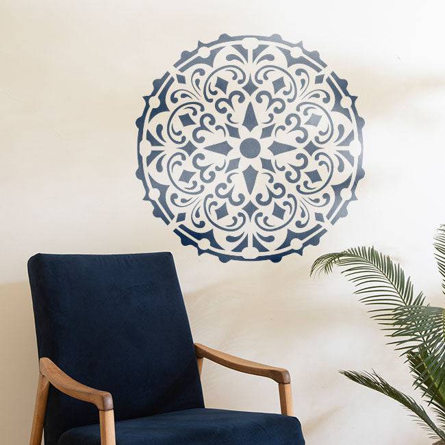 Mandala Reusable Stencil for Canvas and wall painting.ID#157 - imartdecor.com
