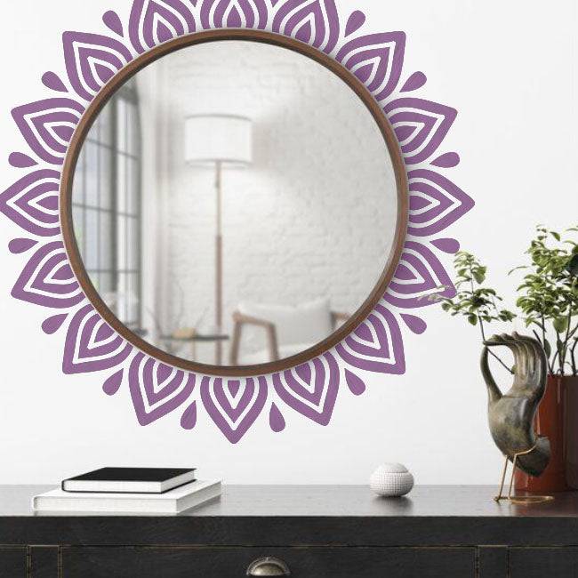 Round Art Mandala Reusable Stencil For Canvas And Wall Painting.ID#252 - imartdecor.com