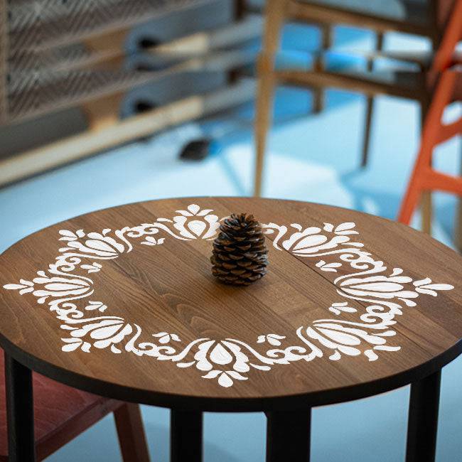 Frame Round Border Mandala Reusable Stencil For Canvas And Wall Painting.ID#255 - imartdecor.com