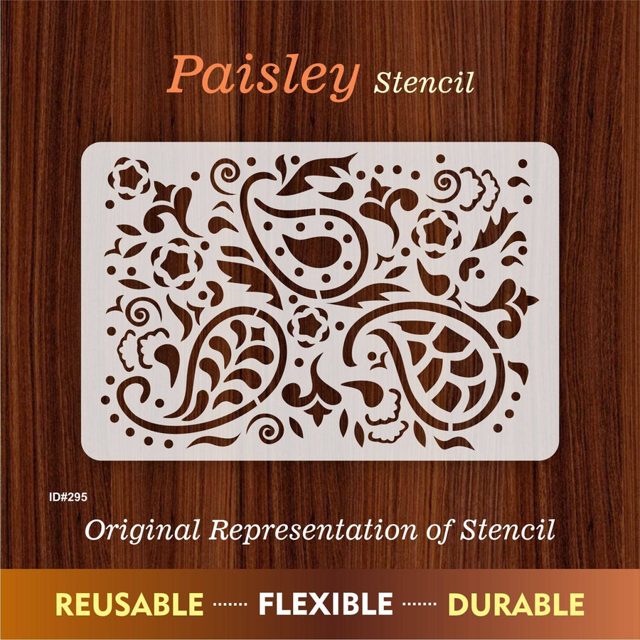 Paisley Stencil For Wall Painting Scrapbooking Album Decorative Embossing Paper Card. ID #295 - imartdecor.com