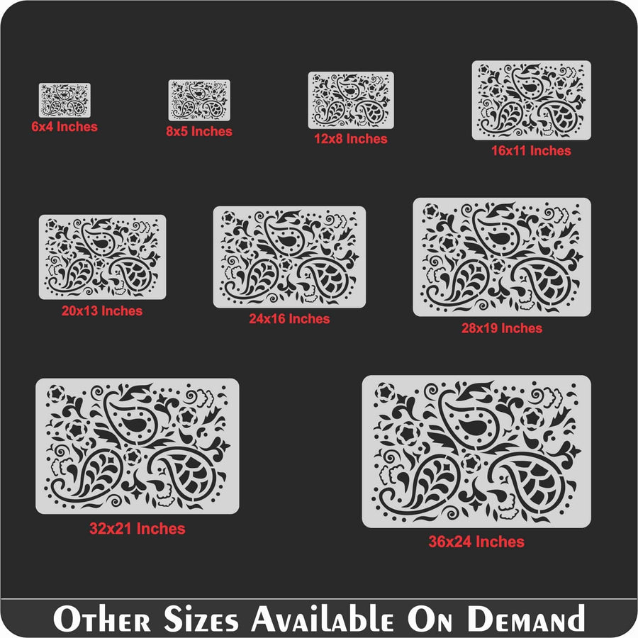 Paisley Stencil For Wall Painting Scrapbooking Album Decorative Embossing Paper Card. ID #295 - imartdecor.com