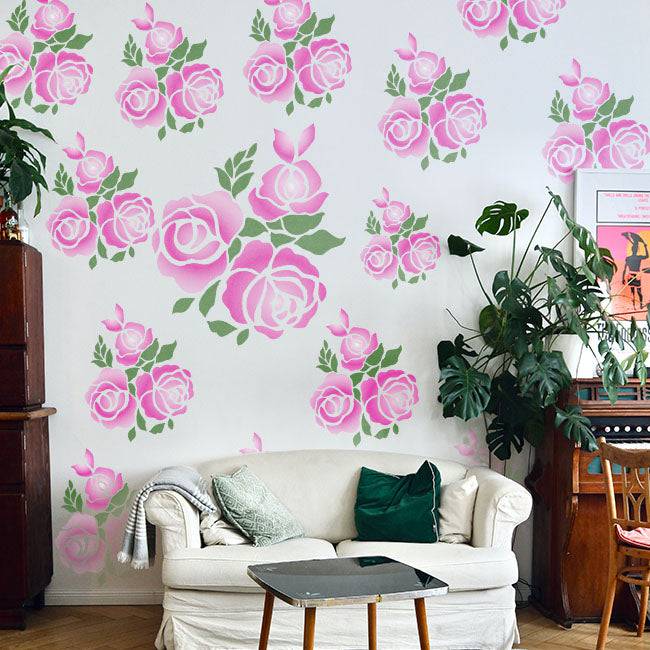 floral reusable stencil.ID#30 - imartdecor.com