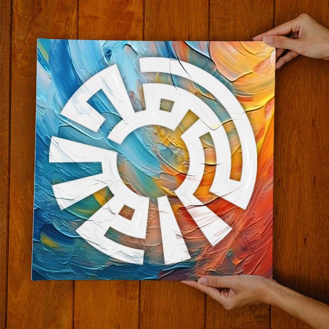 Allahamdolliah Calligraphy Islamic Reusable Stencil for Canvas and wall painting.ID# 4211 - imartdecor.com