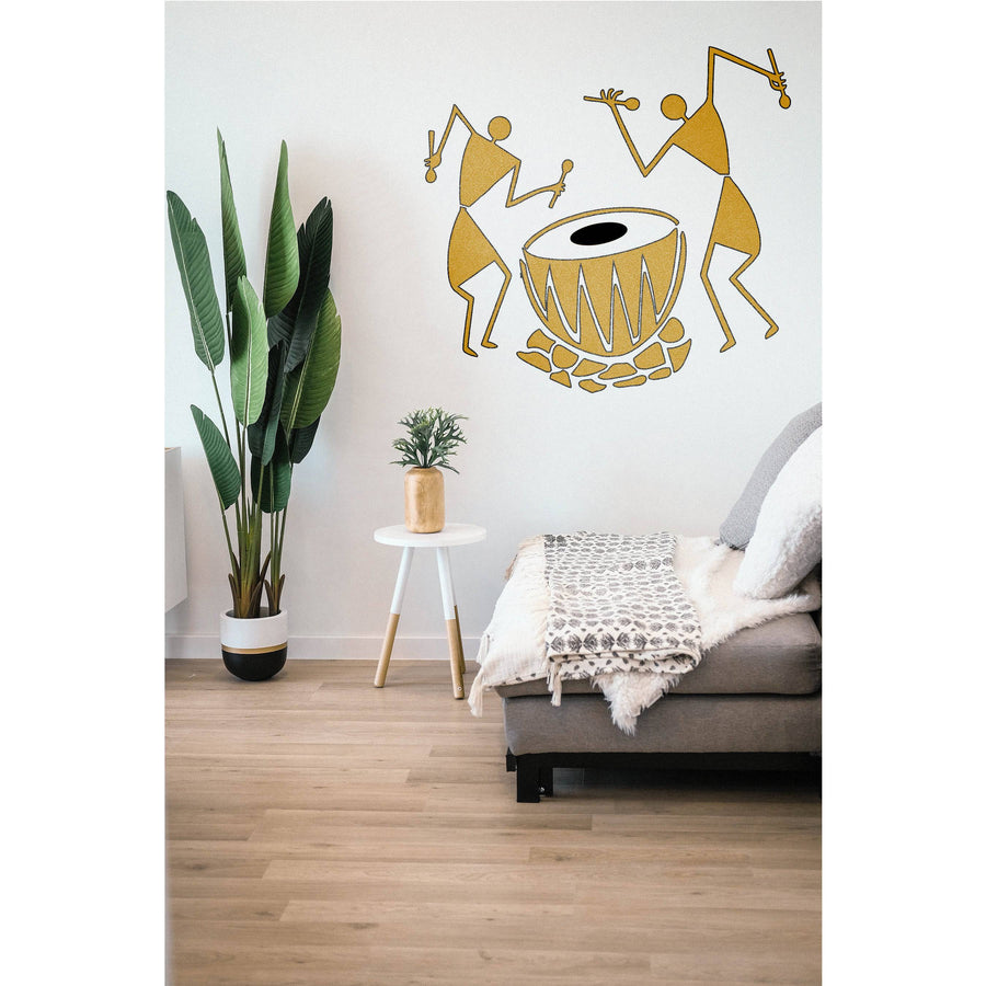 Warli Art & Ancient Reusable Stencil for Canvas and wall painting. ID #4504 - imartdecor.com