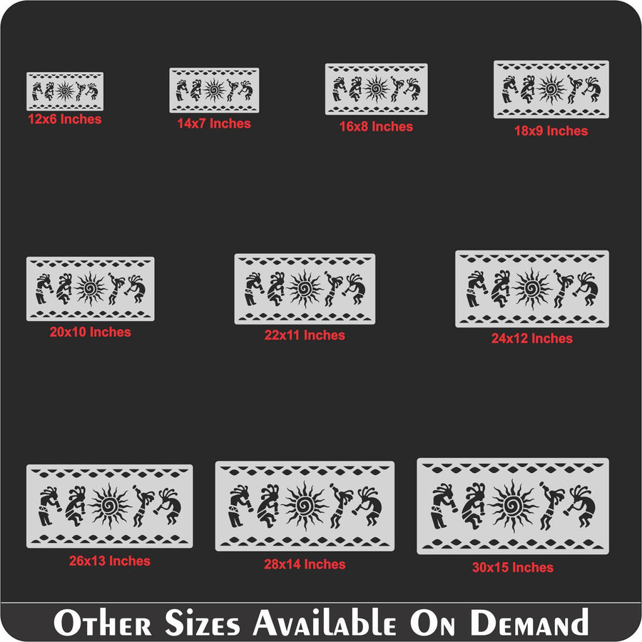 Kokopelli Art Stencil Wall Painting Scrapbooking Stamping Embossing Album Paper Card Template. ID #4518 - imartdecor.com