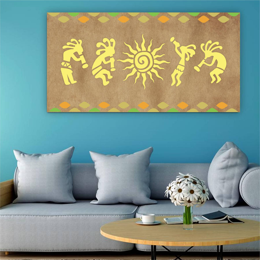 Kokopelli Art Stencil Wall Painting Scrapbooking Stamping Embossing Album Paper Card Template. ID #4518 - imartdecor.com