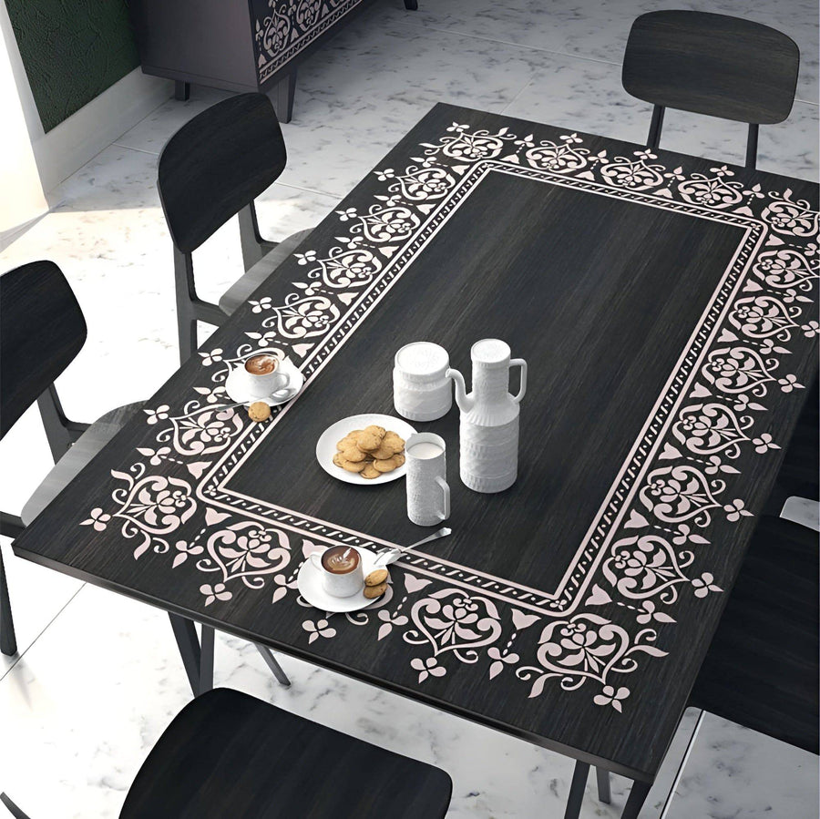 Indian Inlay(furniture and fabric) Reusable Stencil For Canvas And Wall Painting.ID #458 - imartdecor.com