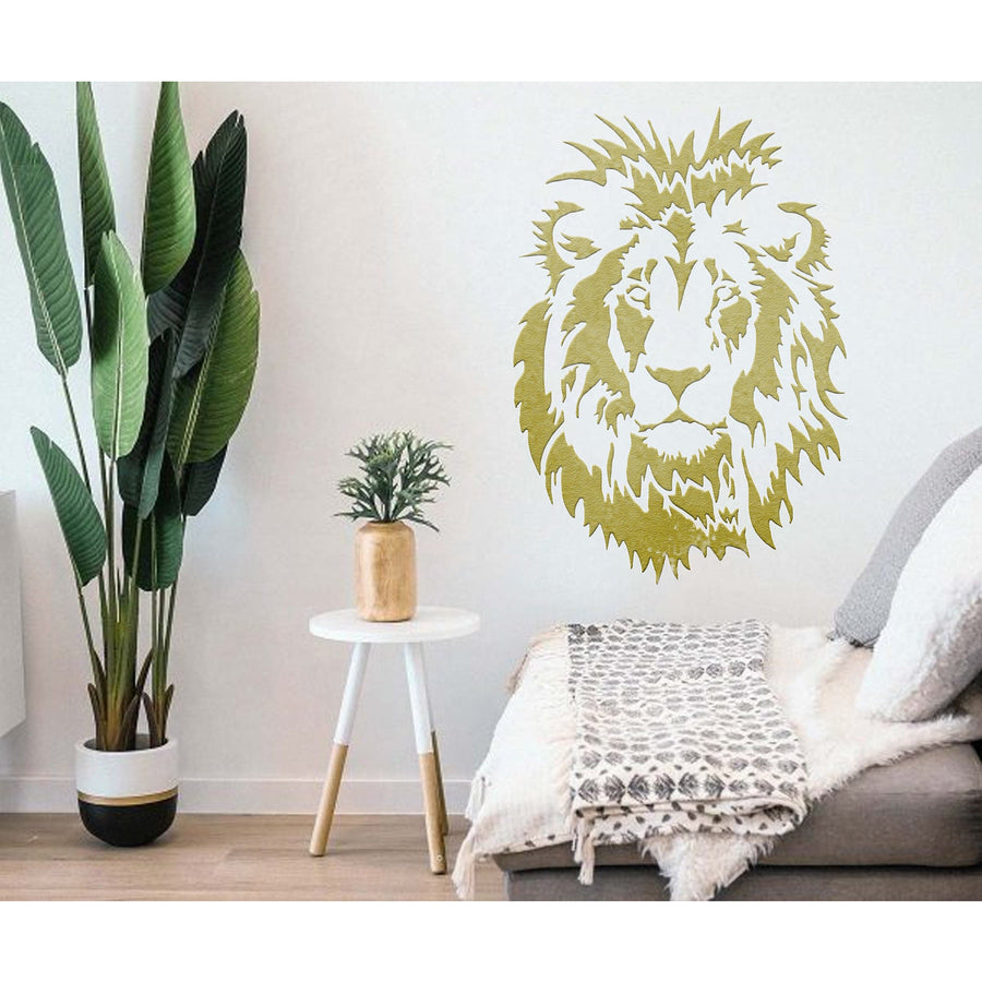 Lion Face Stencil Used for Canvas and Wall Painting Scrapbooking Stamping Embossing Album Paper Card Templatel. ID #519 - imartdecor.com