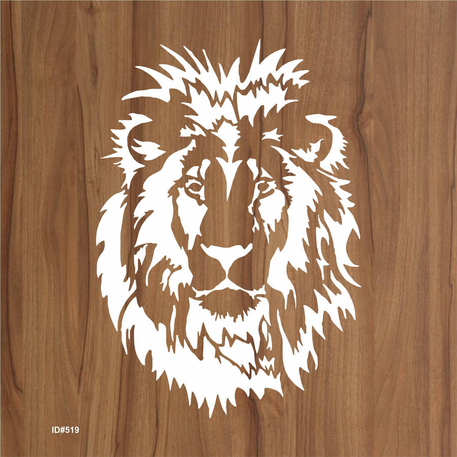 Lion Face Stencil Used for Canvas and Wall Painting Scrapbooking Stamping Embossing Album Paper Card Templatel. ID #519 - imartdecor.com