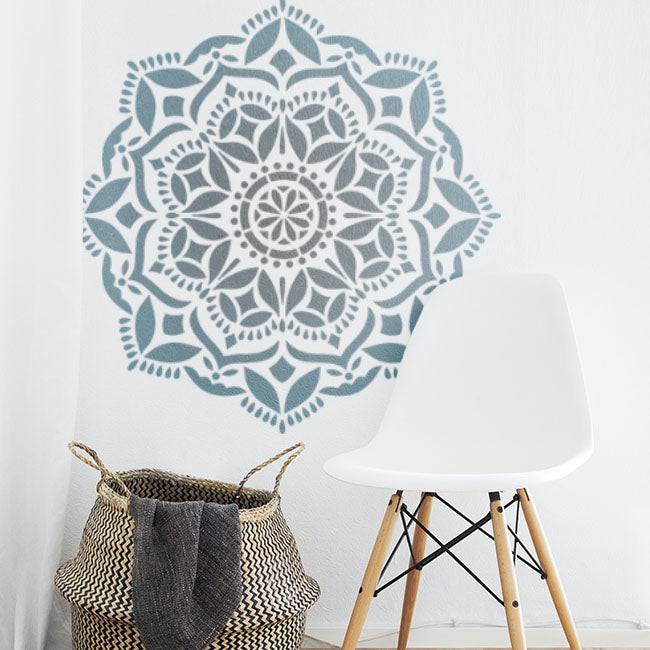 Mandala flower Reusable Stencil for Canvas and wall painting.ID#52 - imartdecor.com