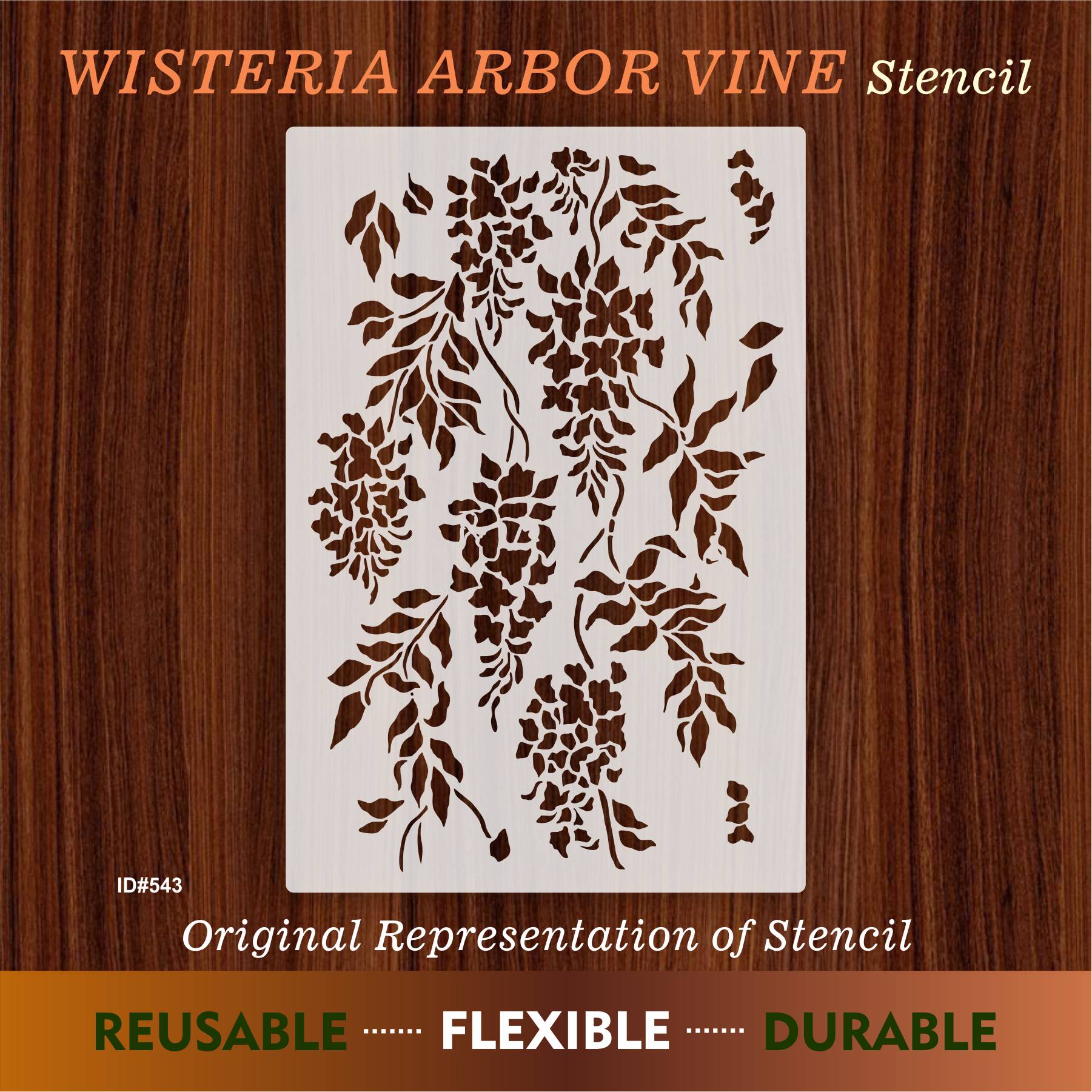 Wisteria Floral & Vine Stencil