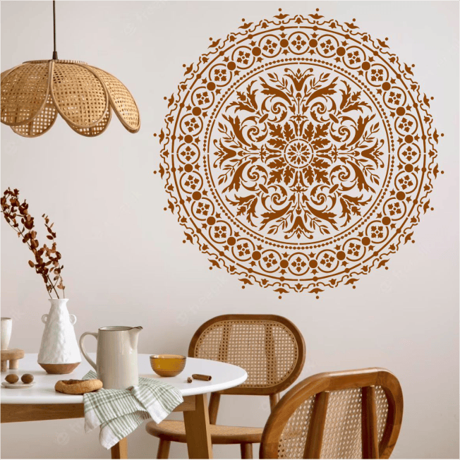 Mandala Reusable Stencil For Canvas And Wall Painting.ID#177 - imartdecor.com