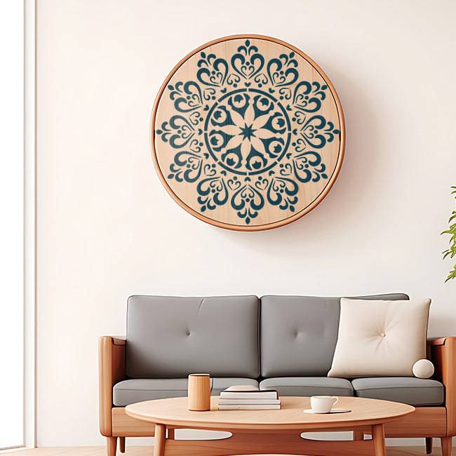 Mandala Pattern Stencil for design painting furniture design thick patterns plaster decorative - imartdecor.com
