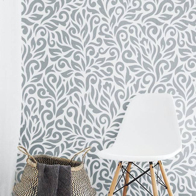Messy Floral Reusable Stencil for Canvas and wall painting.ID#61 - imartdecor.com