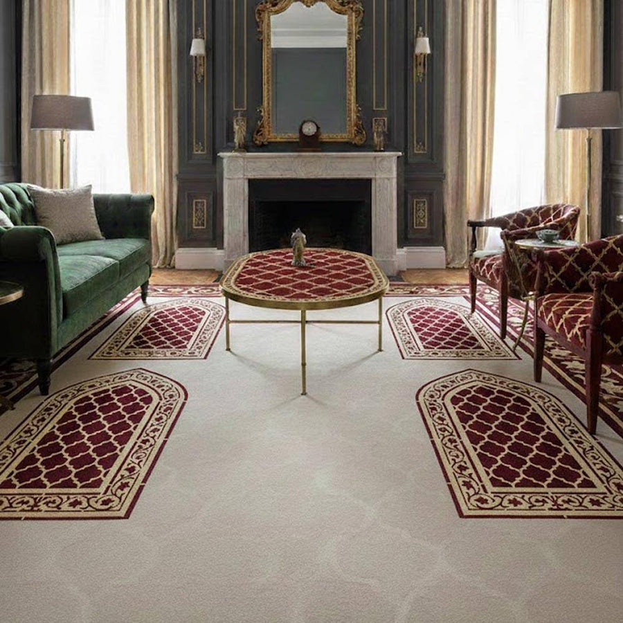Royal Carpet Stencil – Geometric & Floral Wall, Furniture & Floor Art – ID# 709 - imartdecor.com