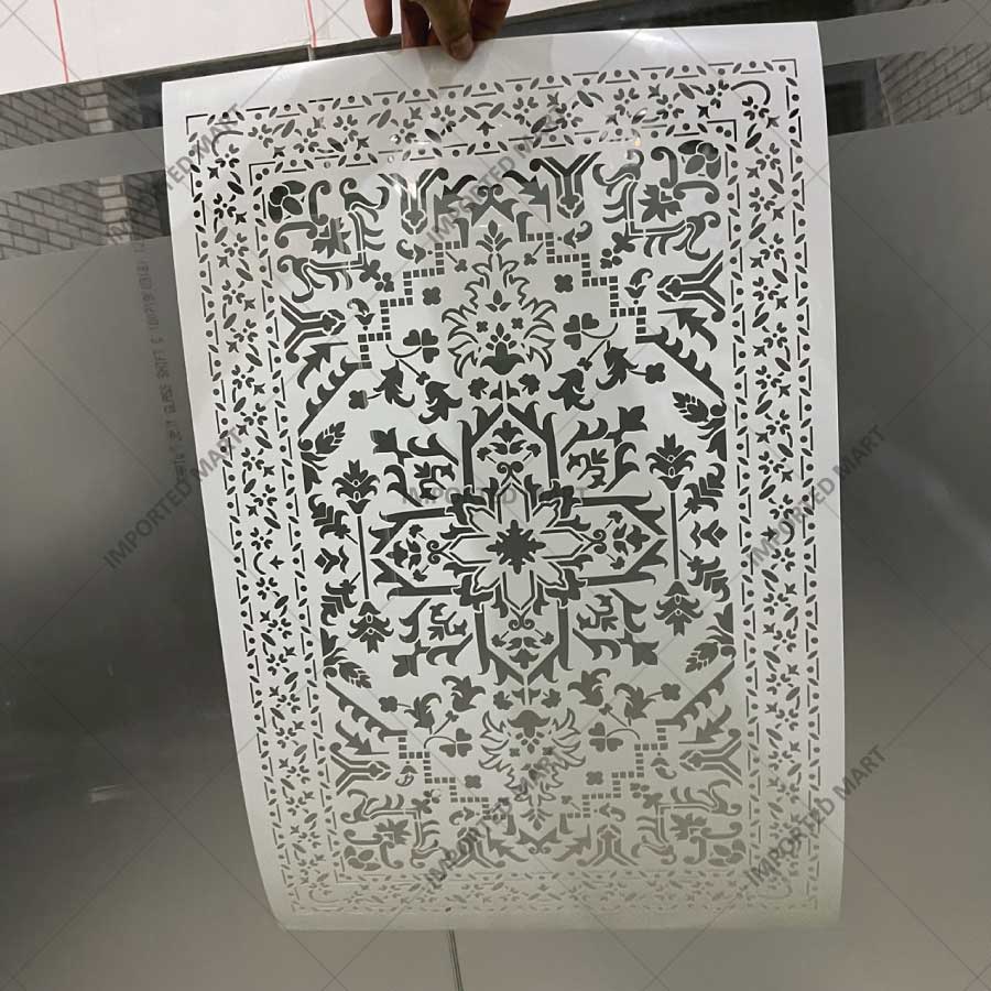 Moroccan Carpet Pattern Stencil for Walls, Floors & Furniture – Traditional Arabic Rug Design – ID# 743 - imartdecor.com