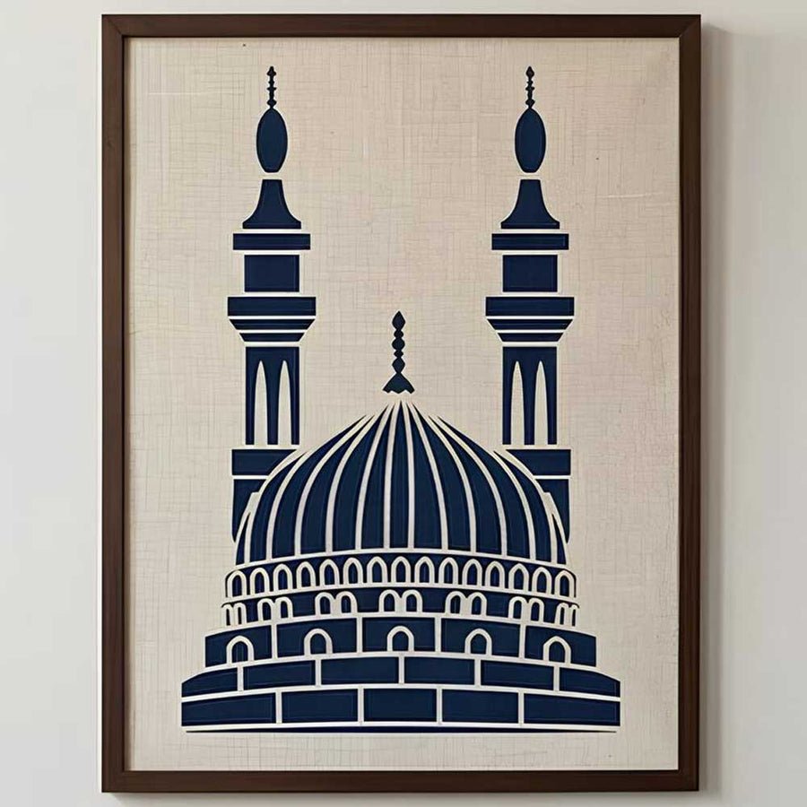 Harmony Mosque Stencil for Wall, Canvas, Wood & Islamic Décor Art – Reusable Mylar Design – ID# 778 - imartdecor.com