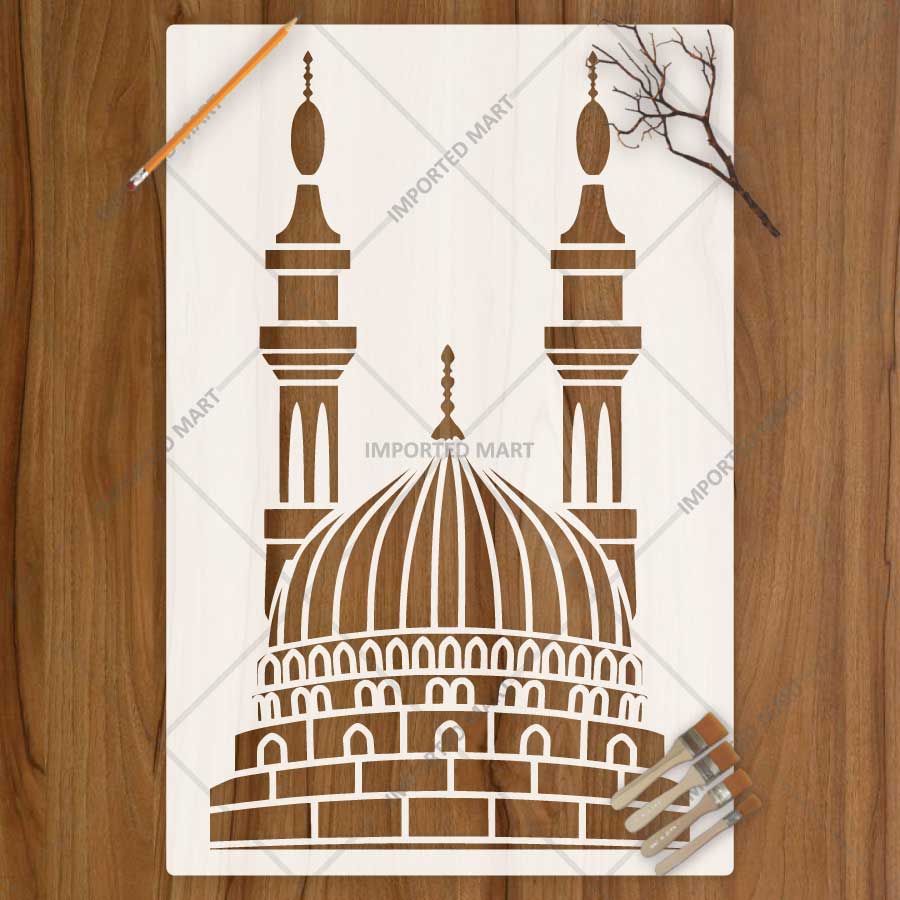 Harmony Mosque Stencil for Wall, Canvas, Wood & Islamic Décor Art – Re ...