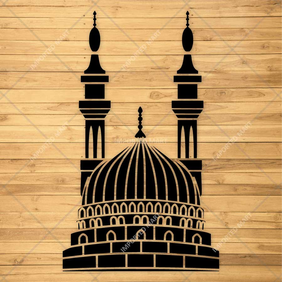 Harmony Mosque Stencil for Wall, Canvas, Wood & Islamic Décor Art – Reusable Mylar Design – ID# 778 - imartdecor.com