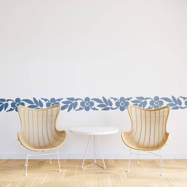 Floral Flower Reusable Stencil for Canvas and wall painting.ID#79 - imartdecor.com