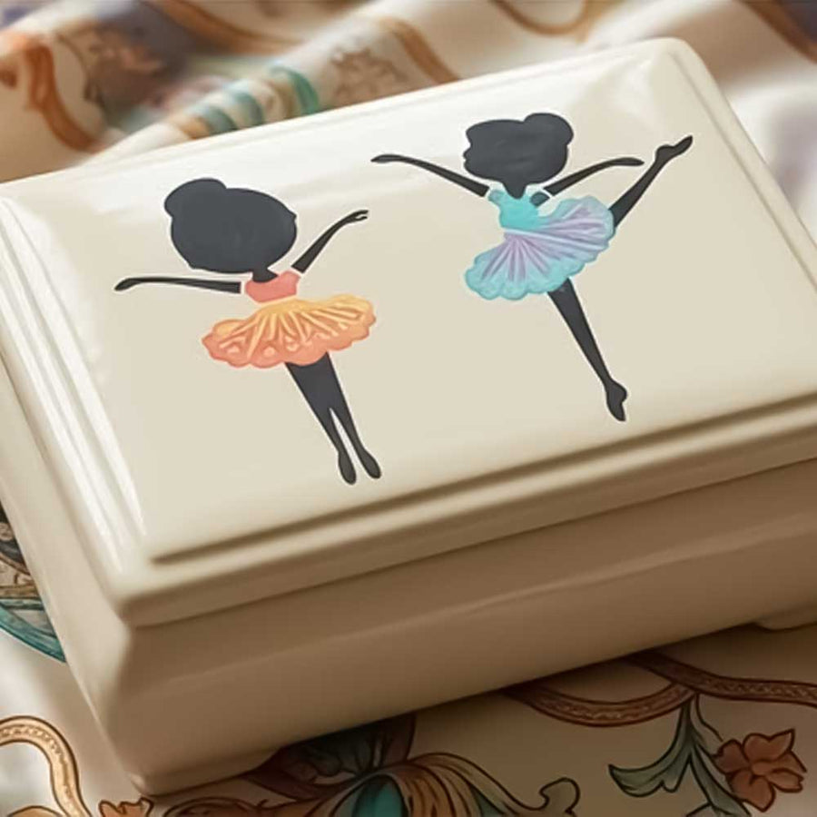 Dancing Ballerina Stencil Pack of 2 for Wall, Wood & Fabric Art – Ballet Girl Silhouette Designs – ID# 800 - imartdecor.com