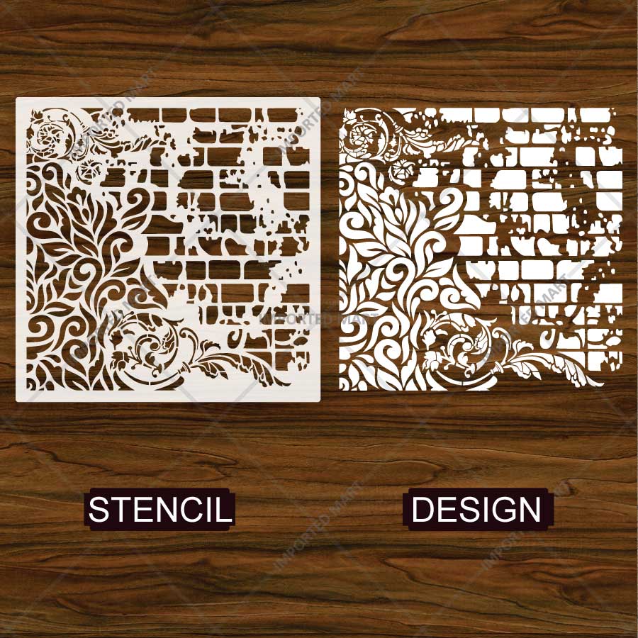 Cadence Ornate Pattern Stencil for Wall, Furniture & Tile Painting – Elegant Decorative Design – ID# 826 - imartdecor.com