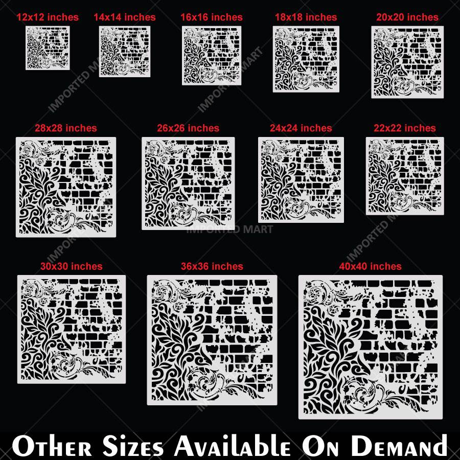 Cadence Ornate Pattern Stencil for Wall, Furniture & Tile Painting – Elegant Decorative Design – ID# 826 - imartdecor.com