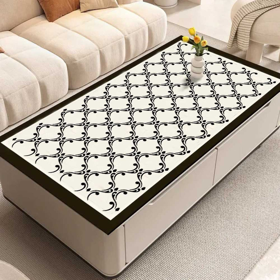 Decorative Lattice Pattern Stencil for Wall, Furniture & Tile Art – Reusable Floral Mesh Design – ID# 840 - imartdecor.com