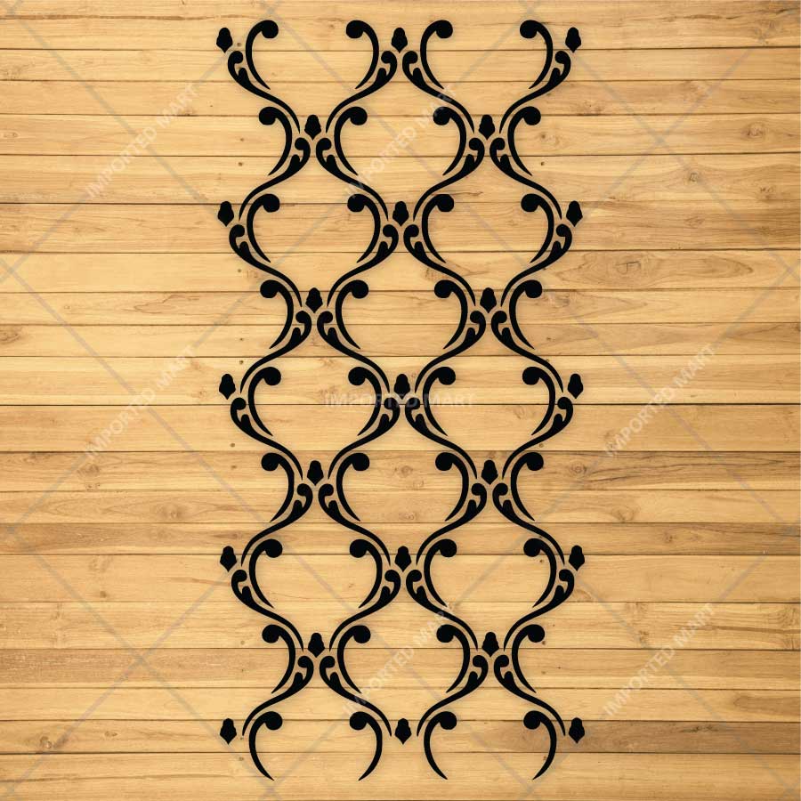 Decorative Lattice Pattern Stencil for Wall, Furniture & Tile Art – Reusable Floral Mesh Design – ID# 840 - imartdecor.com