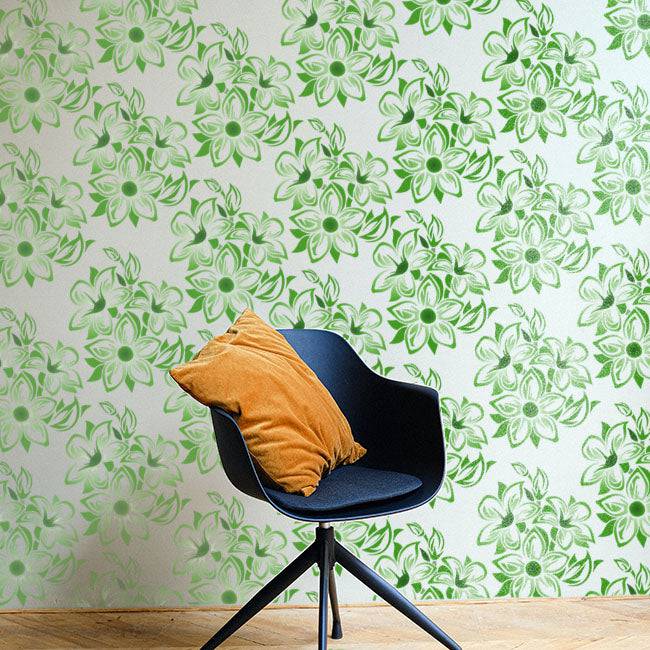 Floral Reusable Stencil for Canvas and wall painting.ID#85 - imartdecor.com