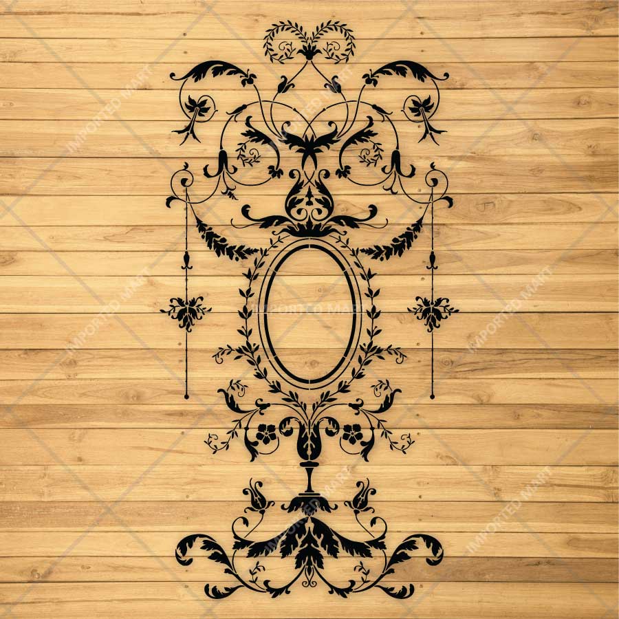 Eternal Lotus Mandala Stencil for Wall, Floor, Wood & Furniture Painting – Large Floral Circular Design – ID# 856 - imartdecor.com