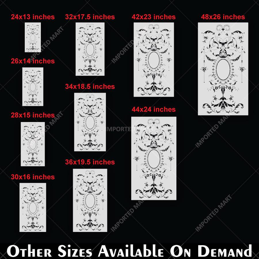 Eternal Lotus Mandala Stencil for Wall, Floor, Wood & Furniture Painting – Large Floral Circular Design – ID# 856 - imartdecor.com