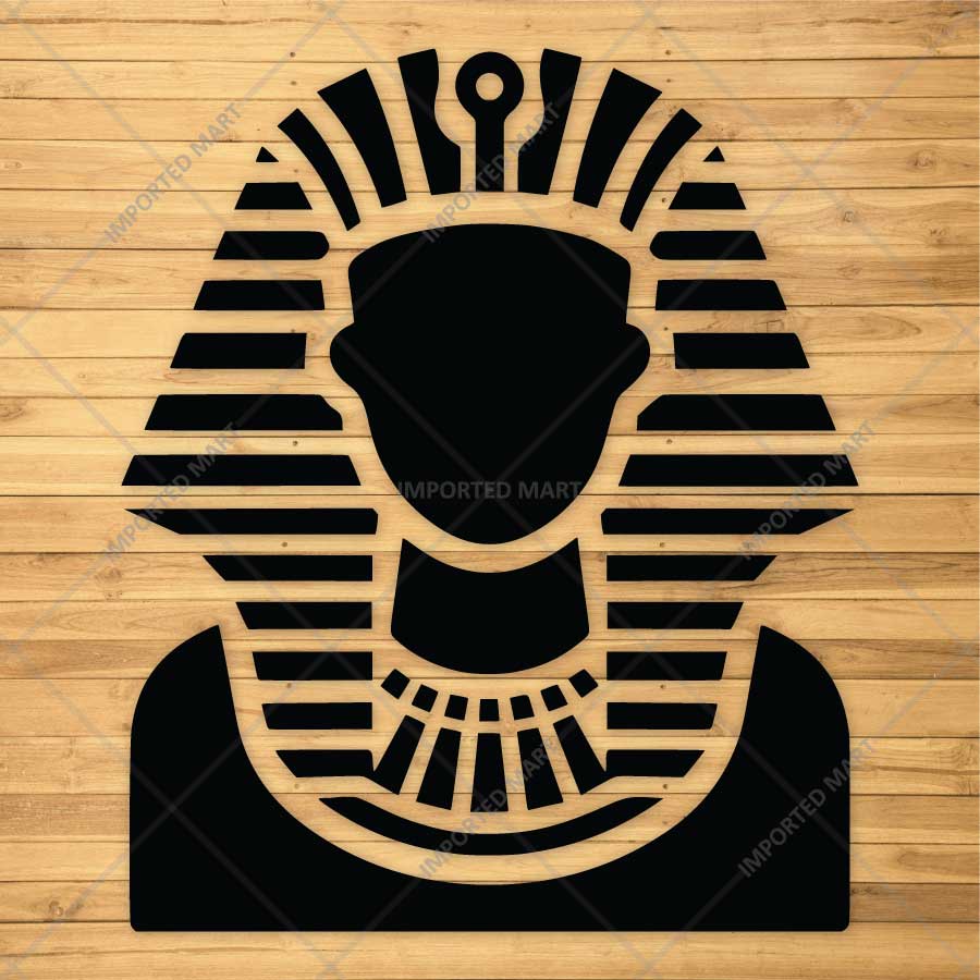 Ancient Pharaoh Stencil for Wall, Furniture, Wood & Fabric Painting – Egyptian Hieroglyphic Art Design – ID# 871 - imartdecor.com