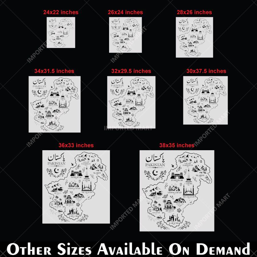 Botanical Meadow Floral Stencil for Wall, Furniture & Fabric Painting – Wildflower Garden Nature Design – ID# 878 - imartdecor.com