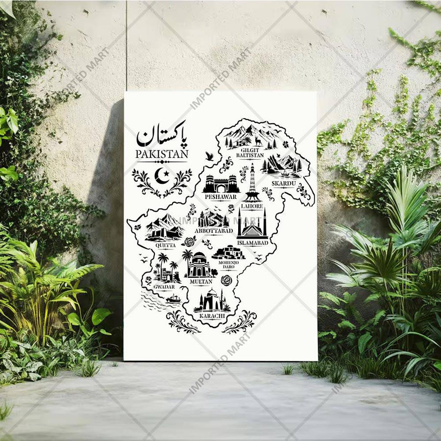Botanical Meadow Floral Stencil for Wall, Furniture & Fabric Painting – Wildflower Garden Nature Design – ID# 878 - imartdecor.com