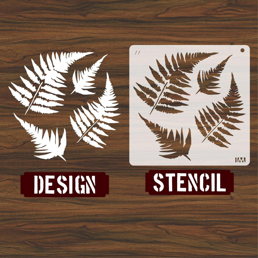 Fern Tree Leaf Stencil , Wall Stencils For wall Painting Airbrush Painting Art Cake Spray Mold DIY Decor Crafts Canvas - imartdecor.com