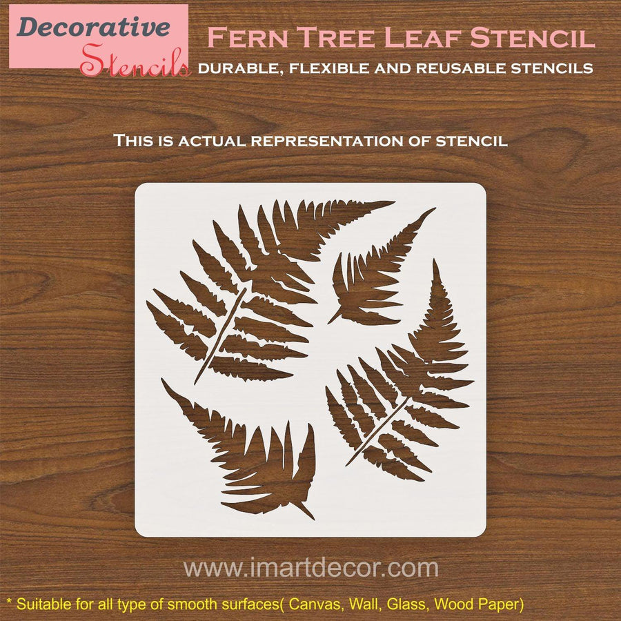 Fern Tree Leaf Stencil , Wall Stencils For wall Painting Airbrush Painting Art Cake Spray Mold DIY Decor Crafts Canvas - imartdecor.com