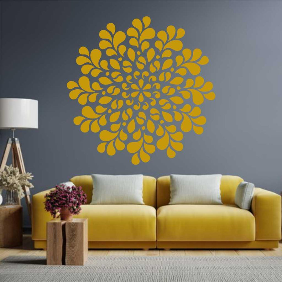 Geometric abstract mandala Reusable Stencil for Canvas and wall painting - imartdecor.com