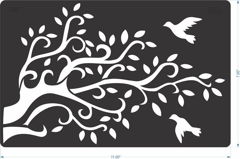 Tree Reusable Stencil for Canvas and wall painting - imartdecor.com