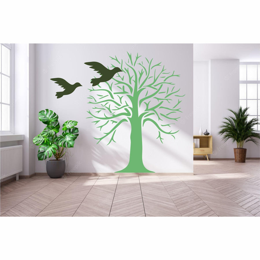 Autumn Tree Reusable Stencil for Canvas and wall painting - imartdecor.com