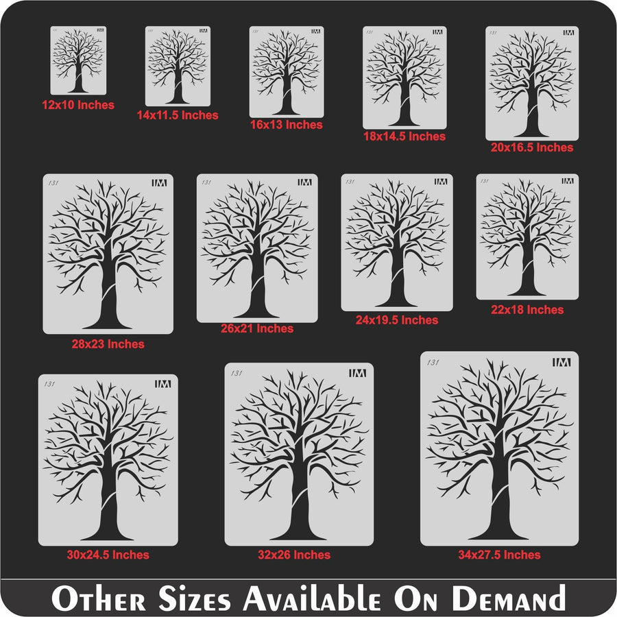 Autumn Tree Reusable Stencil for Canvas and wall painting - imartdecor.com