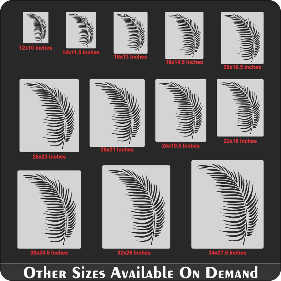 Palm leaf Reusable Stencil For Canvas And Wall Painting - imartdecor.com