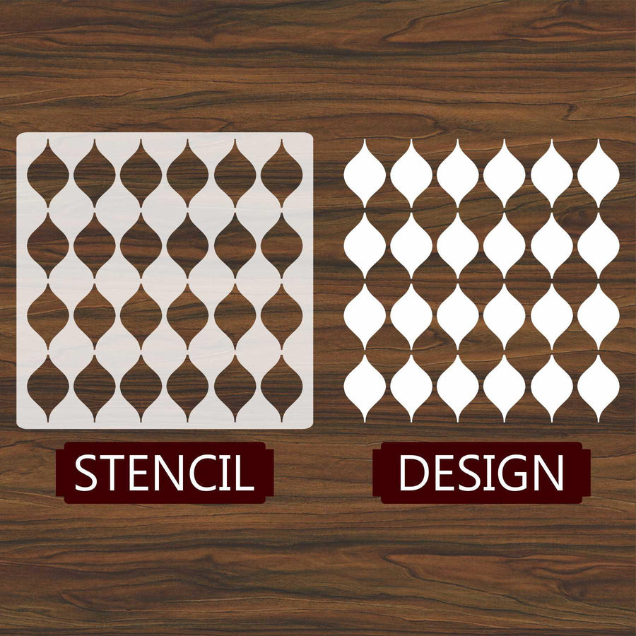 Japanese Pattern Reusable Stencil for Canvas and wall painting - imartdecor.com