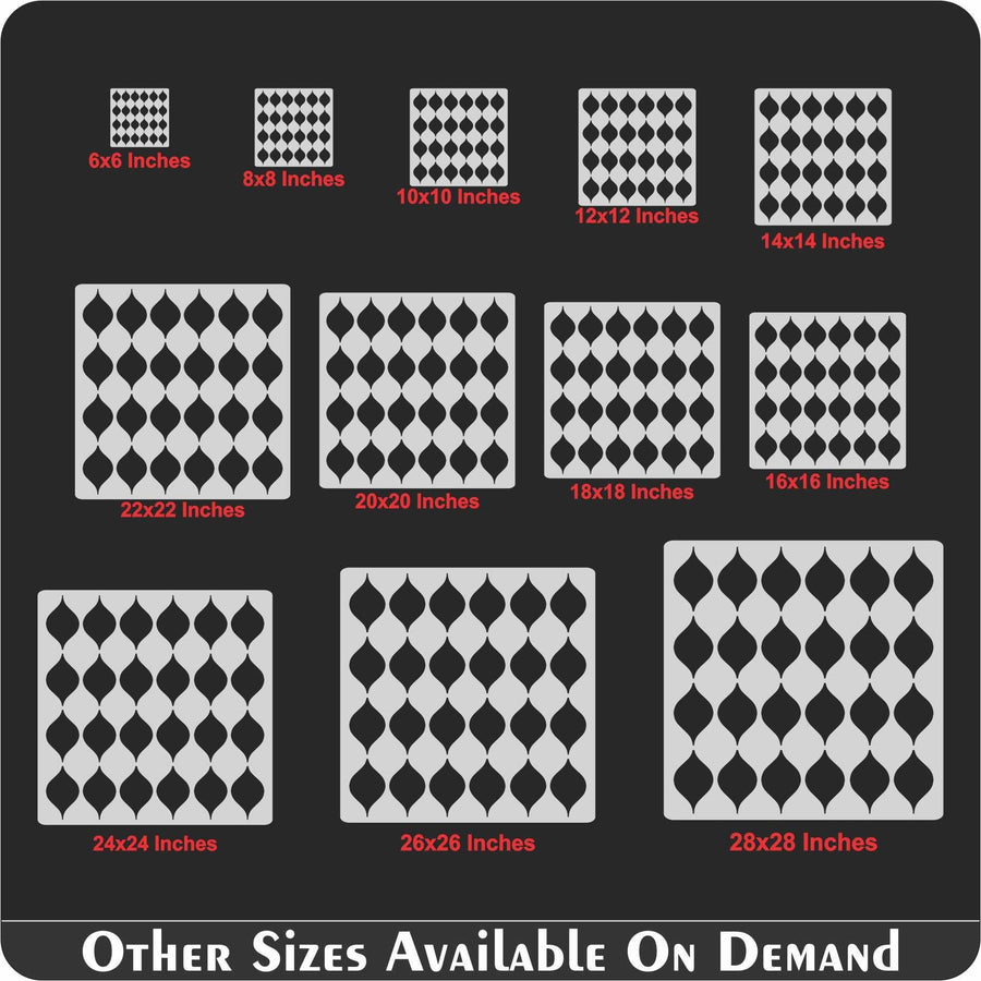 Japanese Pattern Reusable Stencil for Canvas and wall painting - imartdecor.com